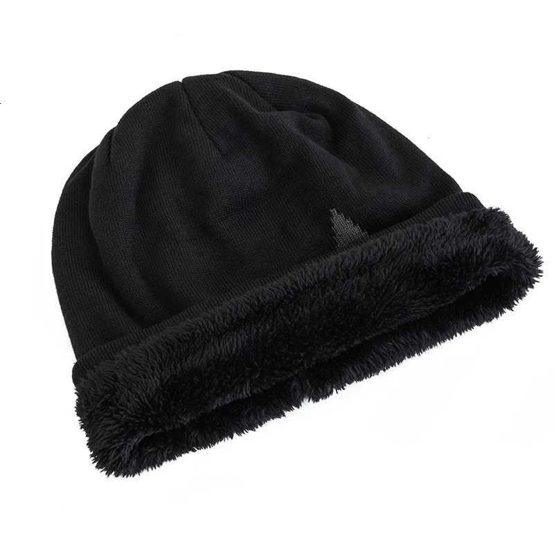 New Unisex Slouchy Winter Hats Five Star Pattern Warm Hats For Men Women Plush Fur Lined Fashion Ski Beanie CapW251027
