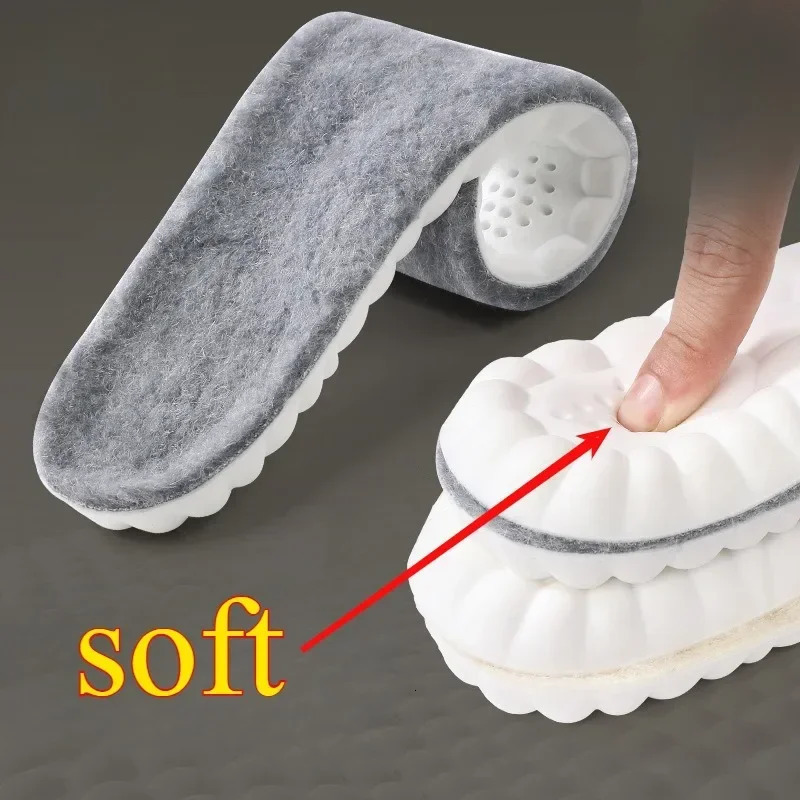 2PCS Soft Cashmere Snow Boots Padding Winter Warm Plush Insoles Women Men Thicken Thermal Shoe Pads Self Heated Sports Inserts251020