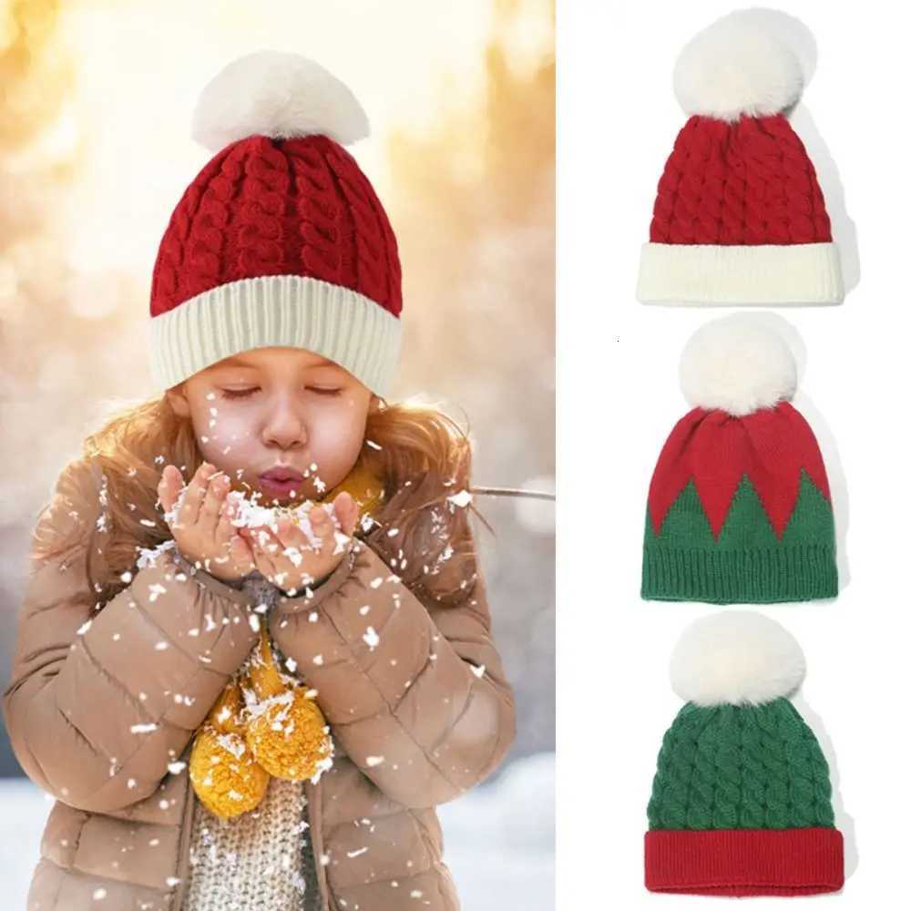 Gift Winter Warm Christmas Hat Cute Holiday Supplies Christmas Clothing Happy Christmas Acrylic Fibers Knitted Woolen Hat AdultW251027