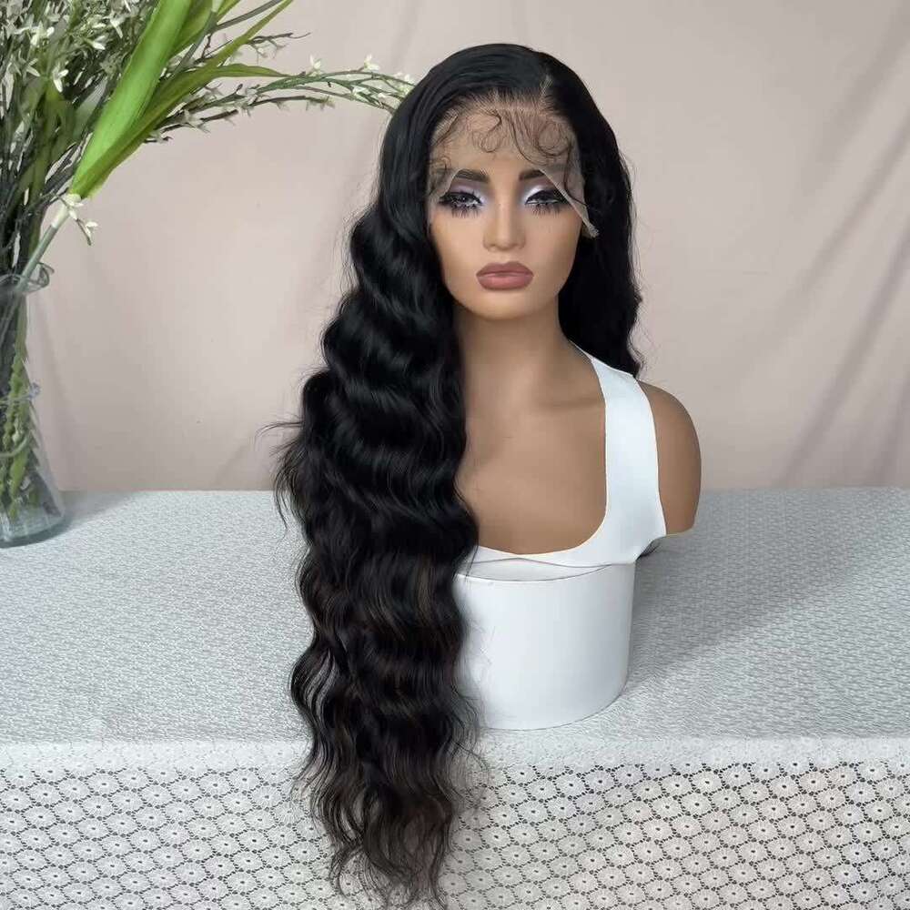Lightweight Body Wave Wig For Women | 32" X 15" Lace Front, 81.28" Long, Heat Resistant Synthetic Hair, Transparent Swiss Lace, Glueles
