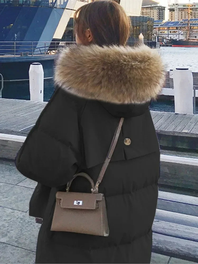 Parka Autumn Winter Jacket Women Clothes Vintage Warm Coat Female Womens Down Cotton Thick Long Parkas Oversized 251027