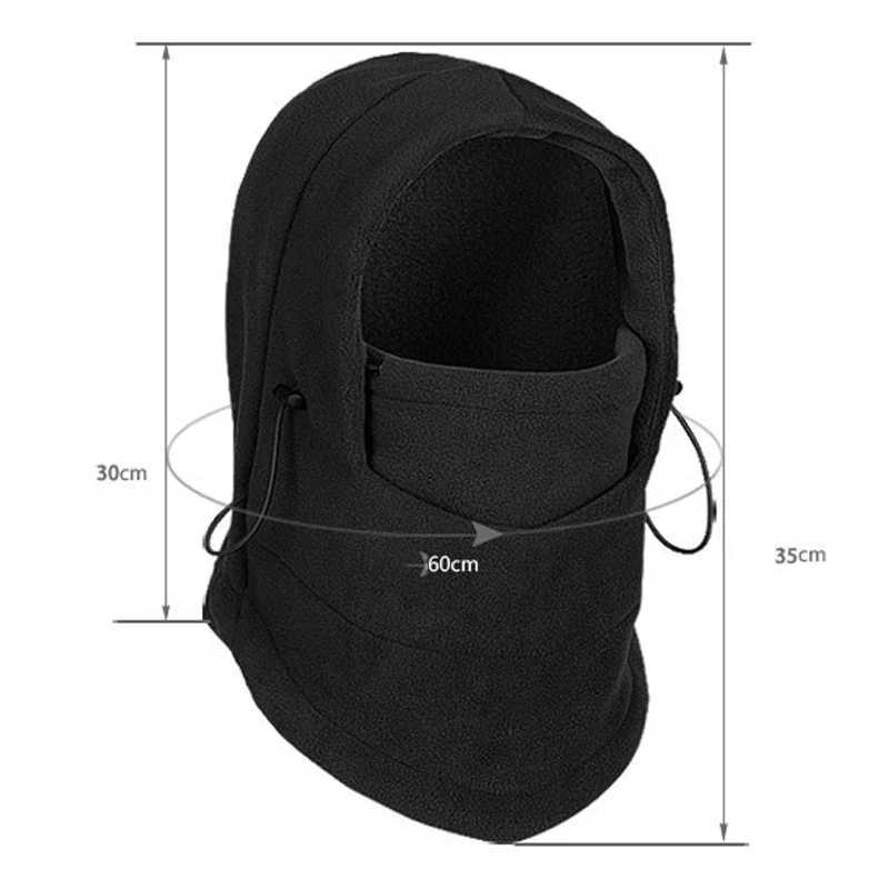 New Fashion Warm Cap Winter Men Women Hats Waterproof Thermal Fleece Balaclava Hat Hooded Neck Warmer Hiking Scarves HatsW251027