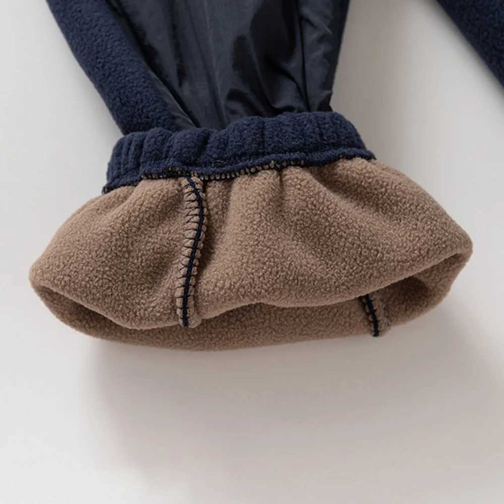 Baby Boys Fleecelined Casual Pants with Elastic Cuffs for Outdoor WearT251027