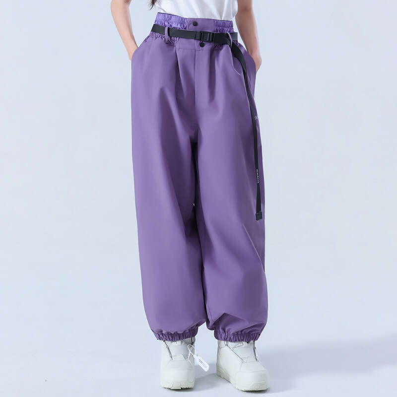 Ski Pants For Women And Men, Snowboard Waterproof Thickened Fully Glued Professional Snow Suit Set 3L Bottom Winter