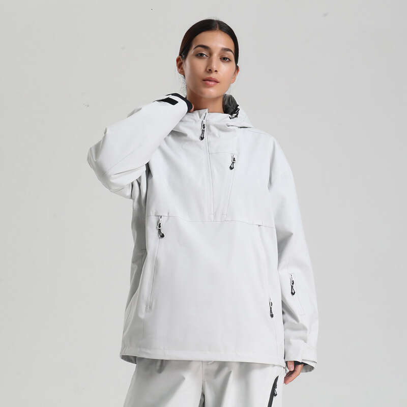Women's New Style Snowboard Pullover Workwear Windproof Waterproof Breathable Loose American Professional Ski Suit Top