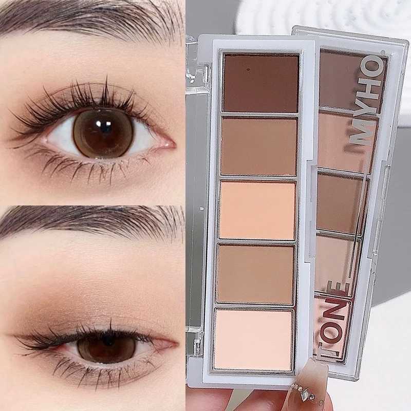 5color Eyeshadow Palette Matte Natural Brown Portable Bronzers Cosmetic Contouring Shadow Earth Color Eye Shadow Makeup PaletteXJ251027