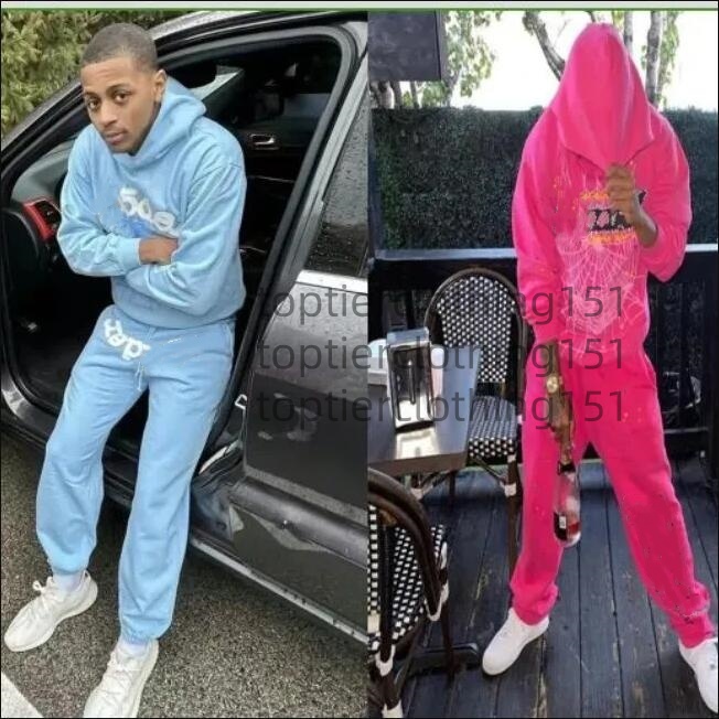 winter jacket Young Thug Men Women Hoodie Spider Net Sweatshirt Web Graphic Sweatshirts Pullovers Hoody for Free Shippin