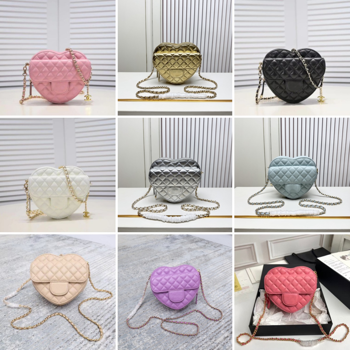 Designer Women's Mini Heart Shaped Bag Shoulder Bags Fashion Hand Bags Handbag Purse 22661