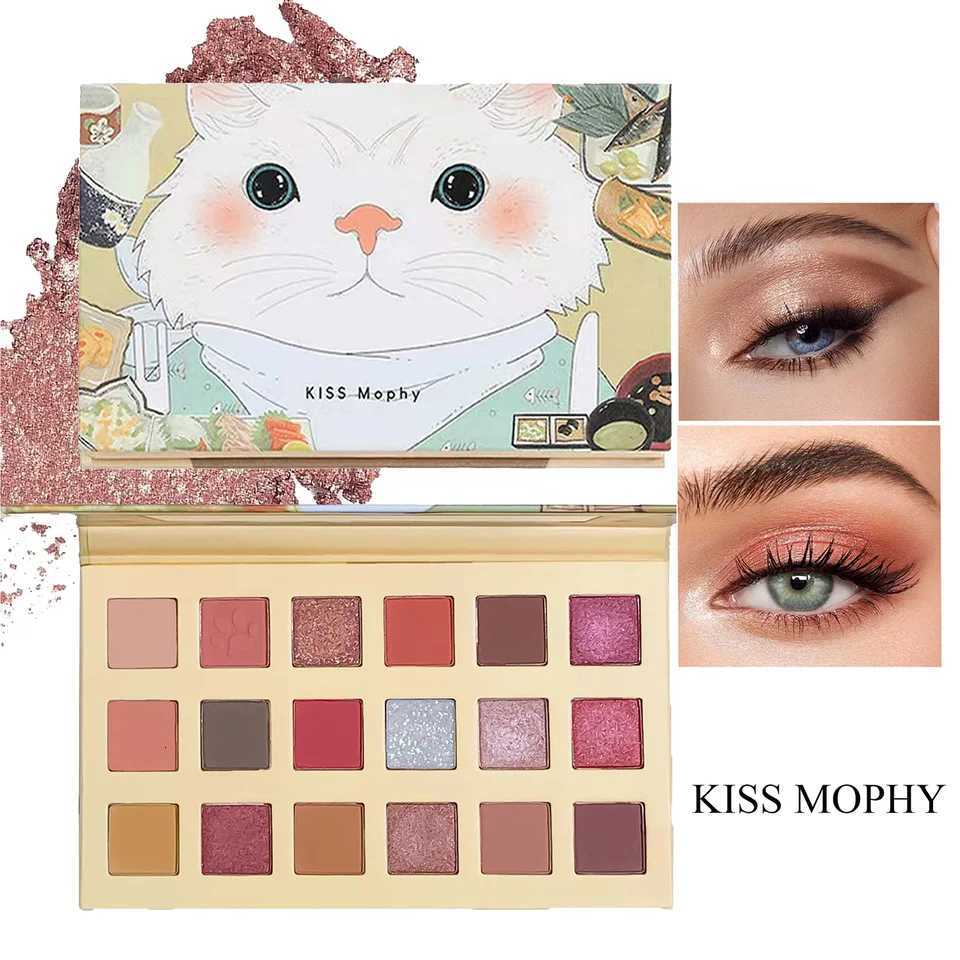 18Color Cat Eyeshadow Palette Affordable Pearlescent Matte Designed for Beginners and Students Easy to Create Mesmerizing EyXJ251027