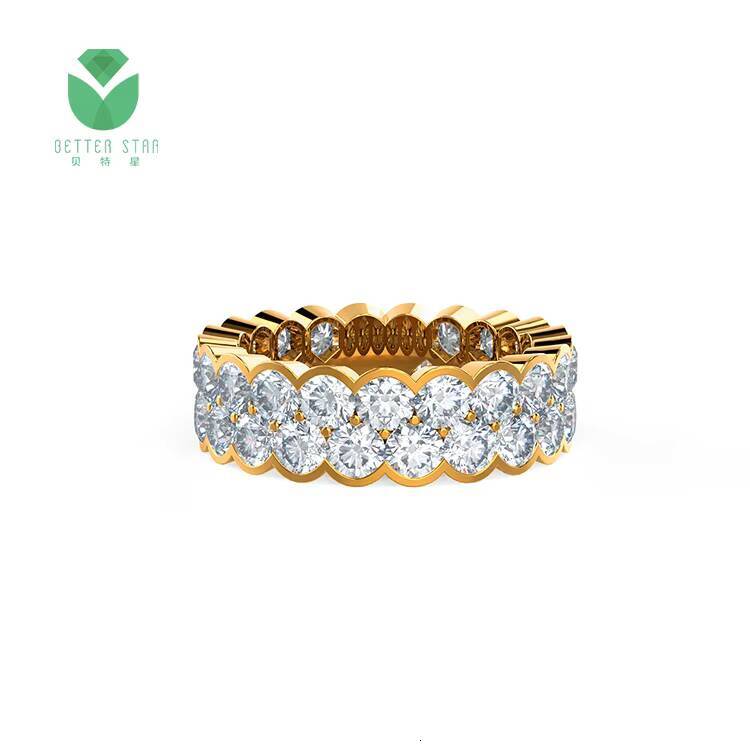 Custom Jewelry Lab Diamond Ring 18 K Lab Created Diamond Rings Wedding Ring Diamond