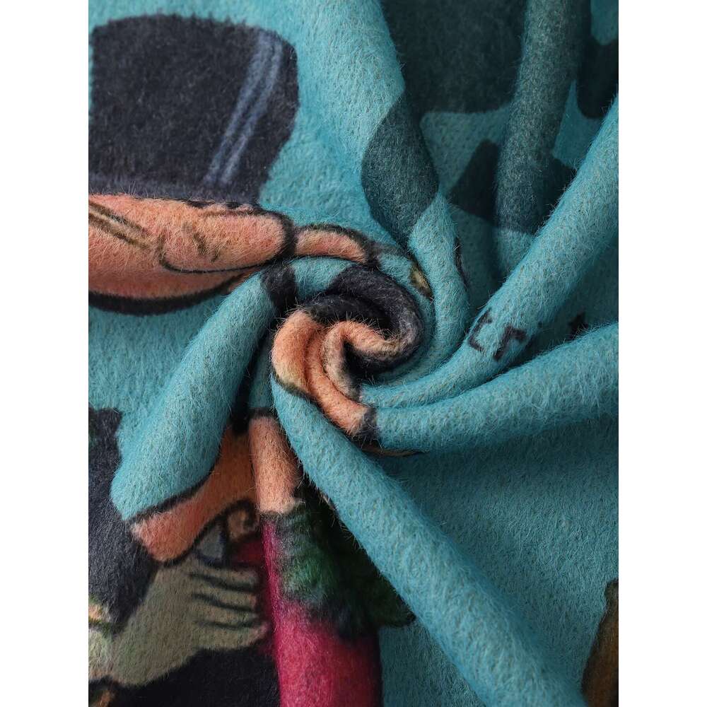 Women's Plus Size Popeye The Sailor Man Graphic Vintage Comic Sweater, Long Sleeve Round Neck Top Valentine's Day, Themed Parties & Everyday