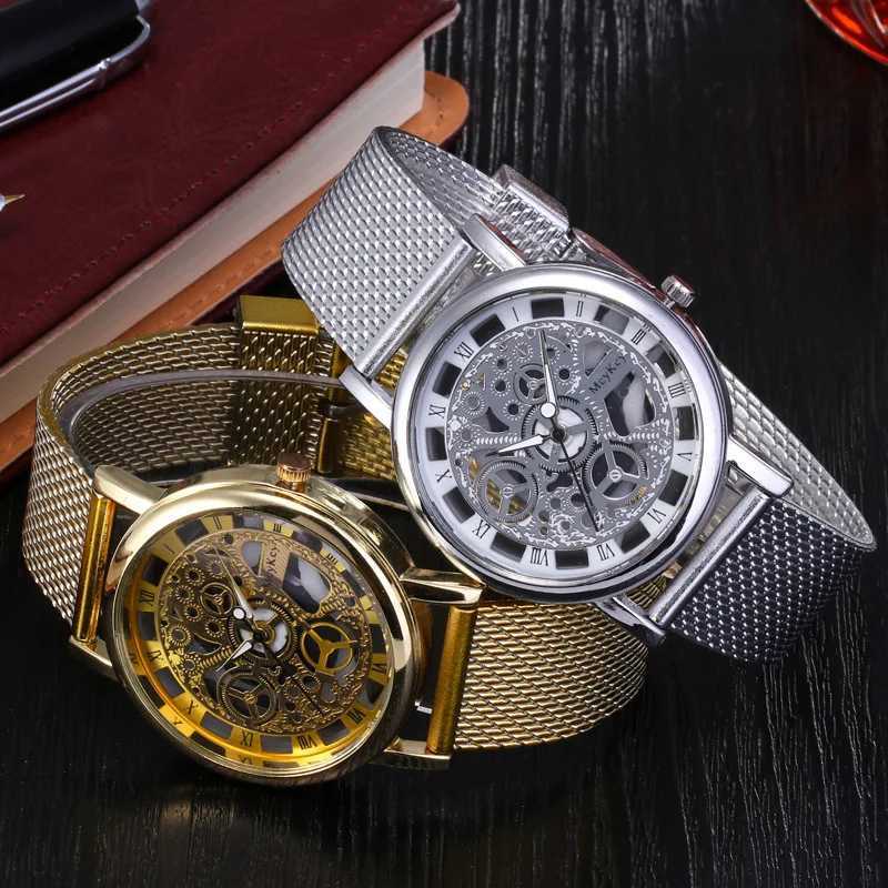 Fashion Casual Mens Watch Hollow Out Strap Watch Not Mechanical Expression Couple Watches for Man and Woman Relogio MasculinoT251027