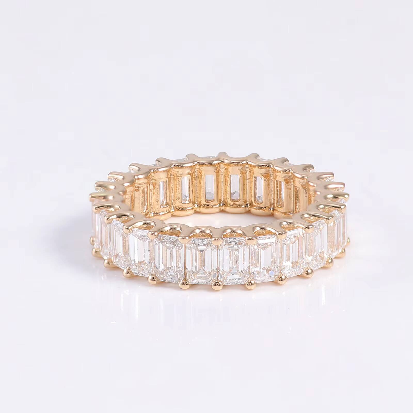 Superstar Style Vvs Moissanite Diamond Ring D Color With GRA Certificate 10K18K Solid Gold Moissanite Ring Pass Diamond Tester