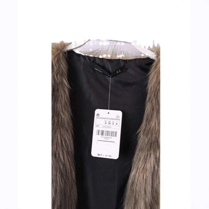 Color Vest Fox Faux Gradient Short Fur Women's Fashion