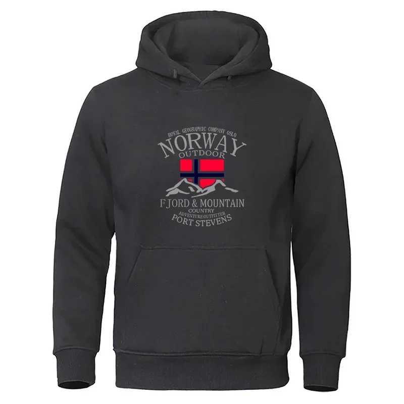Norway Fjord Mountain Hoodies For Men Autumn Streetwear Hoodie Loose Fashion High Quality Hoody Loose Casual Clothing W251027