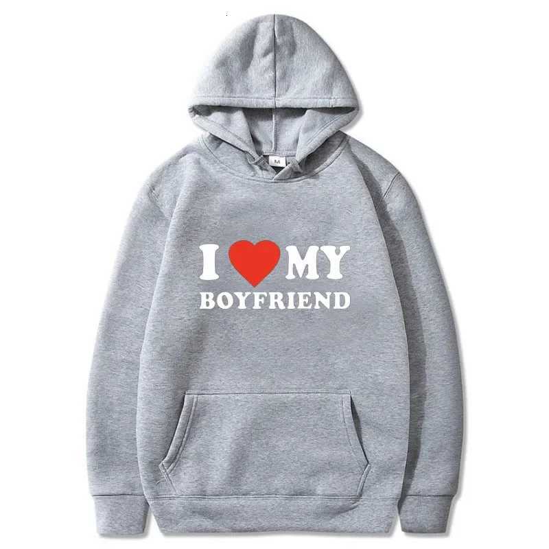 I Love My Boyfriend Girlfriend Printed Hoodie Couple Fashion Sports Shirt Harajuku Casual Top W251027