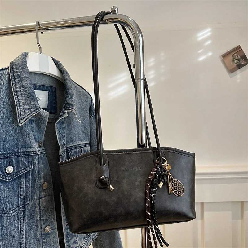 Tote Bag Fiable Advanced Simple And Versatile Handbag Korean Light Luxury Large Capacity Casual Cmuter Shoder Bag D251027