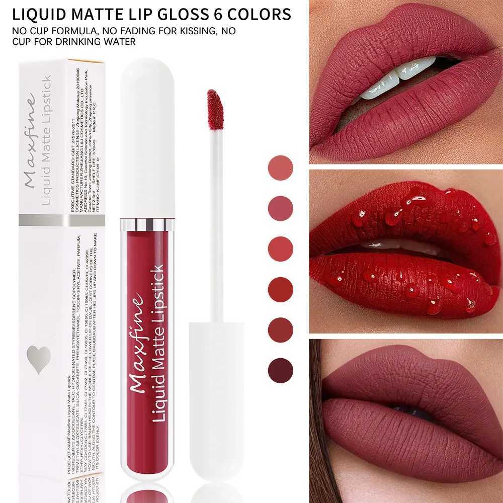Liquid Lipstick Durable Waterproof Non Smudging Lip Glaze Lip Gloss Matte Lipstick Non Peeling Ladies Makeup W251027