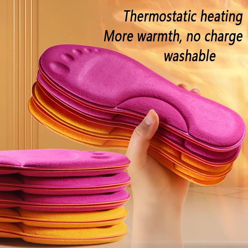 Self Heated Thermal Insoles for Feet Winter Thermal Thicken Memory Foam Shoe Pads Men Women Sports Shoes Selfheating Shoe Pads251020