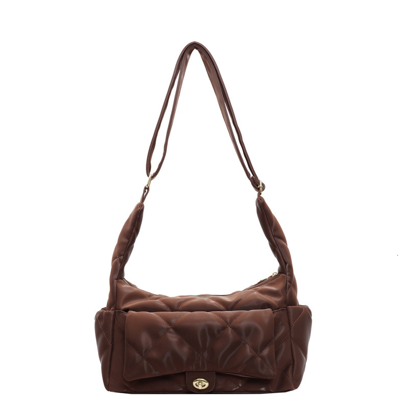 Free shipping designer bag Autumn and Winter Niche Fashion Crossbody Bag for Women New Fashion Saddle Bag Casual Quilted Underarm Bag