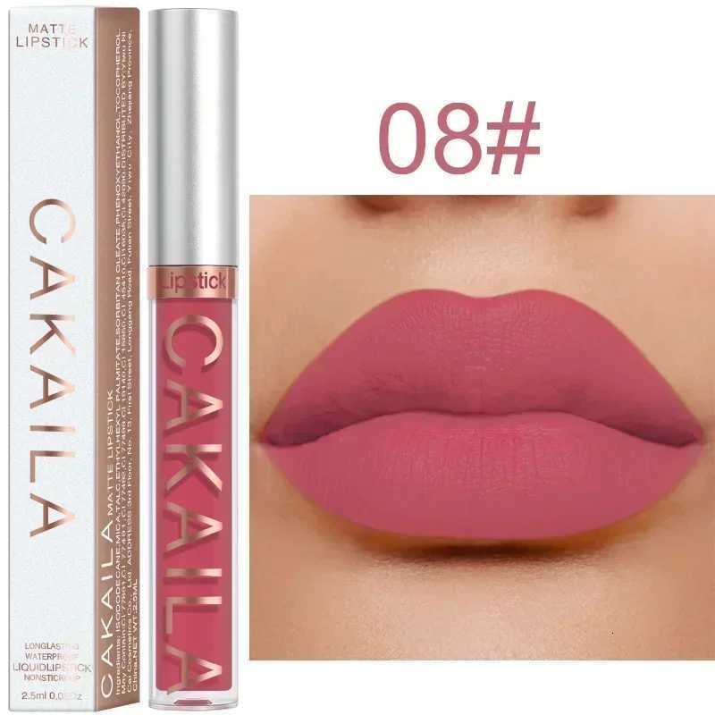Velvet Matte Lip Gloss 8 Colors Lasting Waterproof Nude Liquid Lipstick Moisturizing Nonstick Cup Lip Glaze Makeup Cosmetics W251027