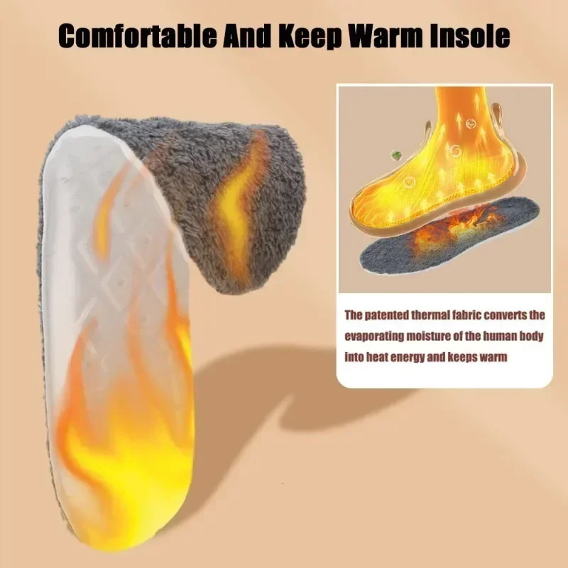 2pcs Self Heated Thermal Insoles for Feet Winter Warm Wool Thermal Memory Foam for Men Women Sports Shoes Selfheating Shoe Pads251020