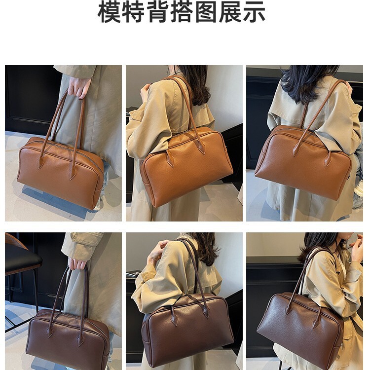 Free shipping designer bag Preppy Style Briefcase Bag for Women New Autumn and Winter Underarm Bag Simple Large Capacity Commuter Bag