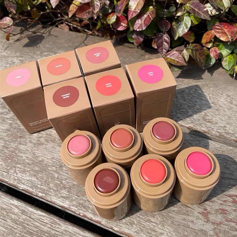 Makeup Pocket Blush 5.3g Face Cheek Blushes Long Lasting Blush Stick Beauty Cosmetics 7 Shades Piggy Freckle Toasted Teddy Sleepy Girl Juice Box Sprinkle