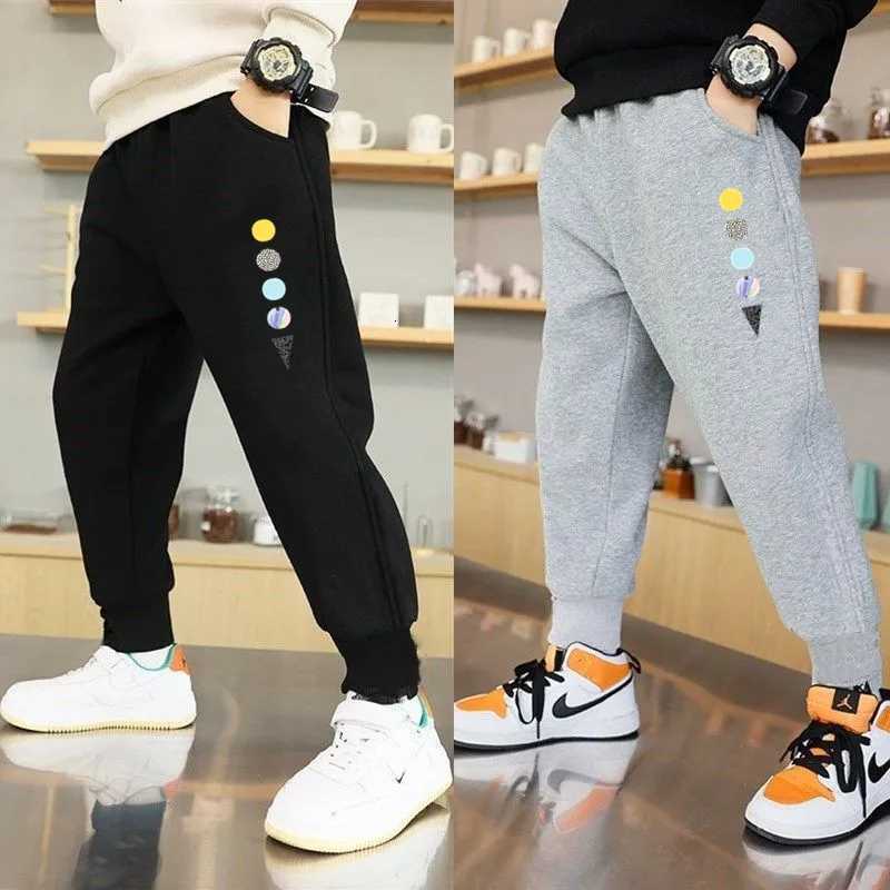 Spring Autumn Cotton Children Pants Baby Boys Leisure Sport Pants Kids Space Planet Print Trousers Students Sweatpants 314 YearT251027