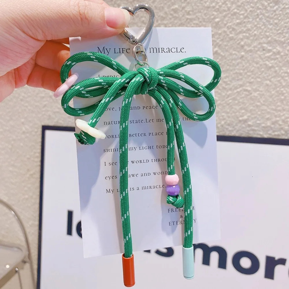 Fashion Nylon Rope Braided Keychain Creative Bag Pendant Colorful Rope String Sports Bag Charms Bag Accessories Couples Keychain 251021