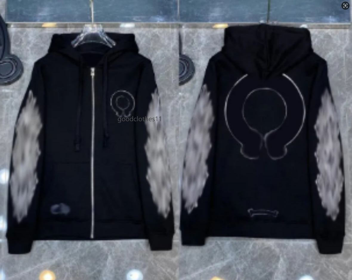 Designer Chrome Hoodies sweatshirts Pullover cardigan Jacket Hooded High street Letter prints for women men Top zip up hoodies goodclothes11 a2