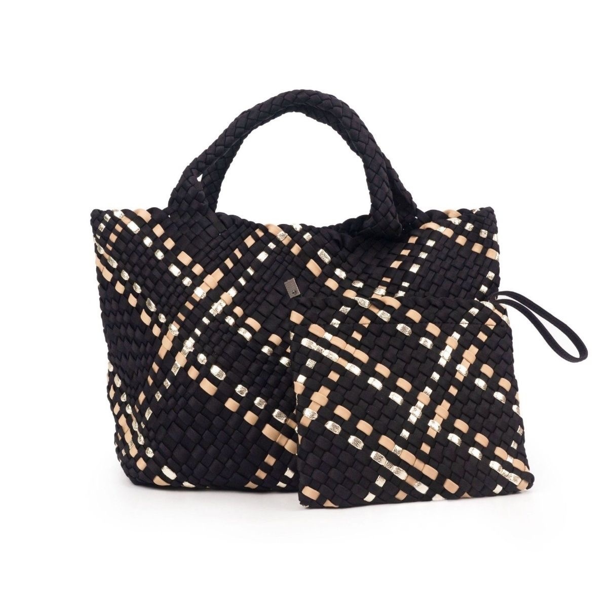 Spacious Casual Crossbody Satchel for Ladies Waterproof Neoprene Design w/ Pocketed Accessory Bag