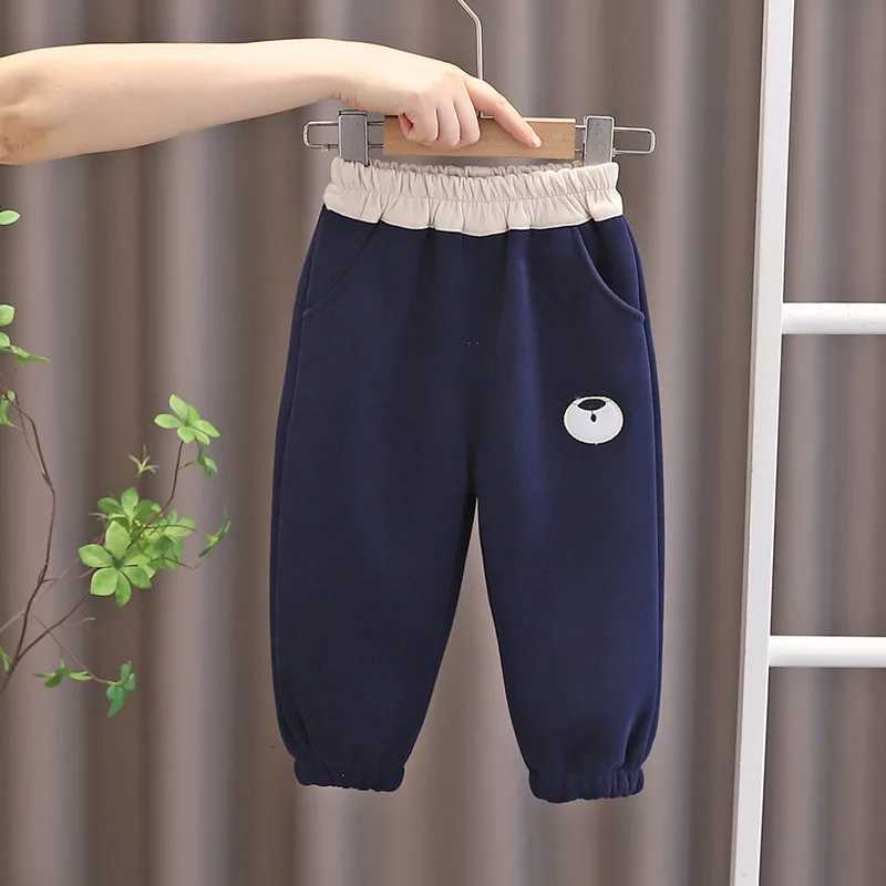 New Autumn Winter Baby Girls Clothes Kids Trousers Children Boys Thick Pants Fashion Toddler Cartoon Costume Infant SportswearT251027