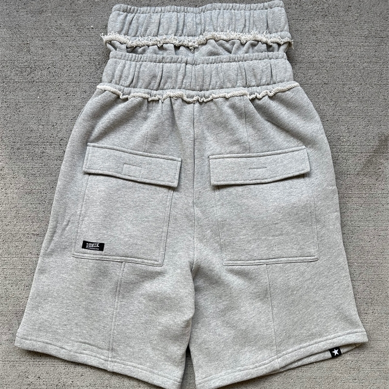 Fashion Double Waist Old Shabby Casual Shorts Mens Sports Gym Basketball Shorts Sweatpants Y2k Multi Pocket Zipper Jogging Short 251020