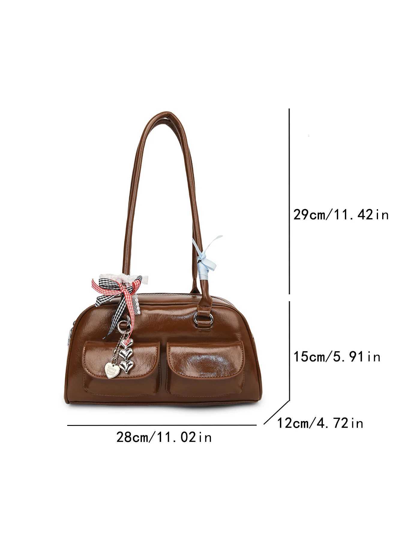 Bowling bag handbags niche armpit largecapacity pocket design bag wan D251027