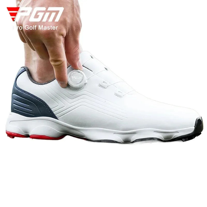 PGM Mens Golf Shoes Summer Knob Lace Waterproof Casual Sports Sneakers XZ359 251023
