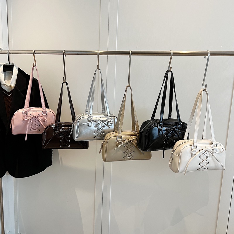 Free shipping designer bag Trendy Bowknot Underarm Bag for Women New Fashion Solid Color Handbag Trendy Versatile Casual Shoulder Bag