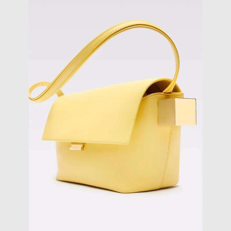 Shoulder Bag Flap, Solid Color Fashion Top Handle Bag With Metal, Women's Design Handbag For Everyday Style