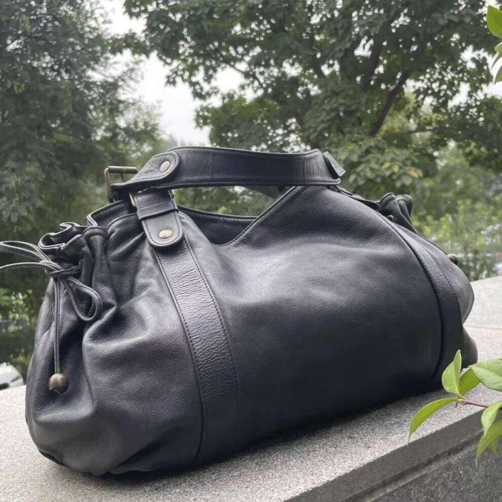 Women's Crossbody Simple Handbag Commuter Shoulder Boston Stylish Versatile Work Bag Soft Polyester Interior