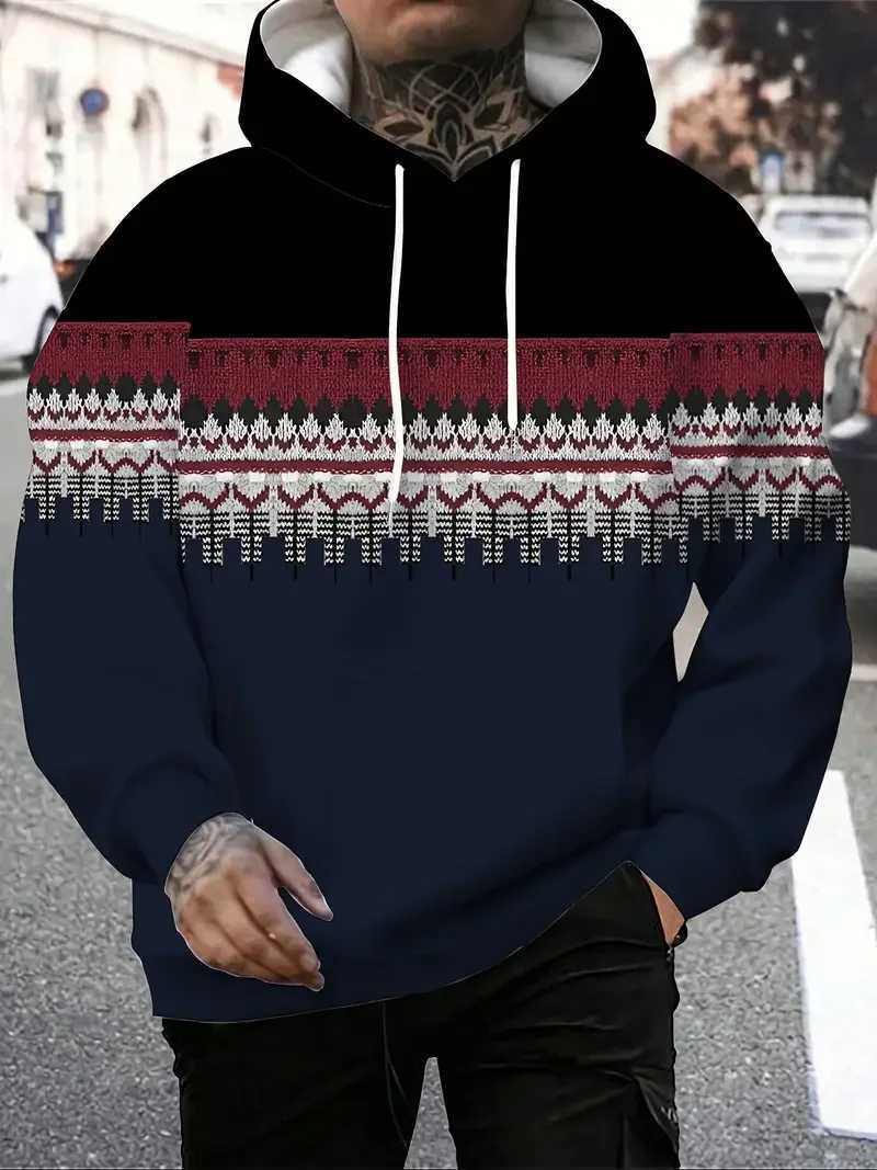Mens Retro Ethnic Style 3D Print Hoodies Unisex Sweatshirts AutumnWinter Men Women Loose Casual Tracksuit Outdoor Y2k Pullover W251027