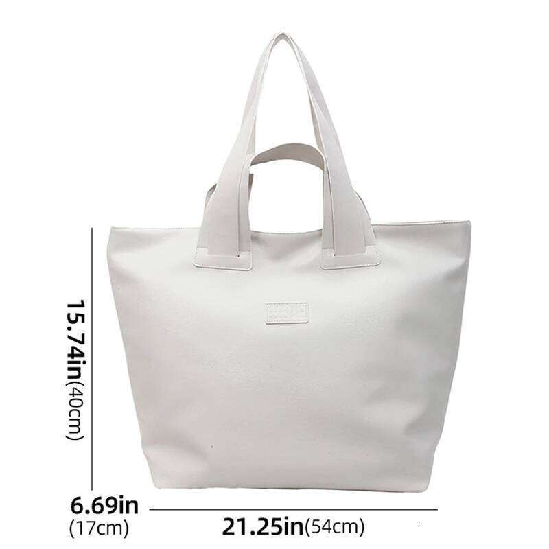 Women's PU Light Elegant Tote Bag Large Vintage Commute Business Travel Daily Handbag Students Laptop Books Shoulder Bags