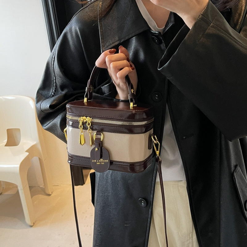 Free shipping designer bag Textured Small Square Bag for Women Trendy Niche Patchwork Handbag Box Bag Single Shoulder Crossbody Bag