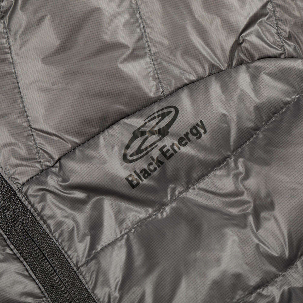 Seamless Plaid Design Solid Color Hooded Down Jacket Men's Trendy Pullover Zipper Half-Open Front