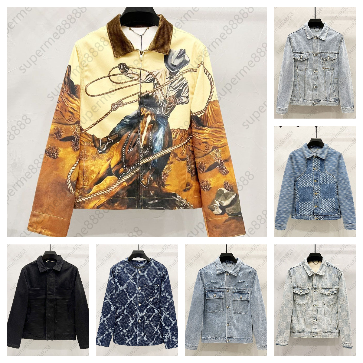 Denim Jacket Designer Jacket windbreaker Letter embroidery retro washed Jackets Outerwear Long Sleeve tops Men Women Jean Jacket Luxury coats jacket men mens coat