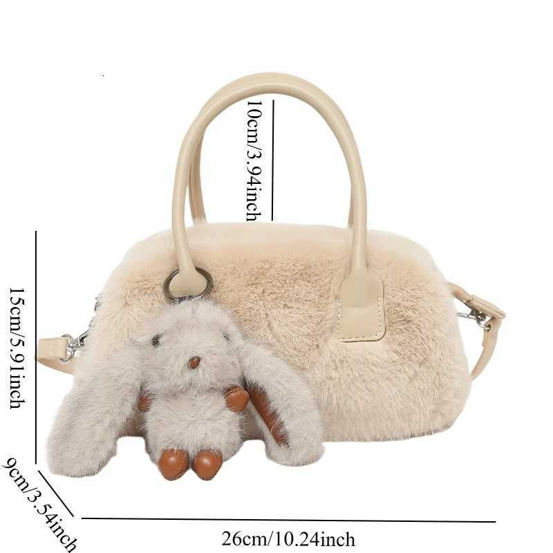 Faux Fur Shoulder Crossbody Bag Plush Woman Handbag Winter Fashion Pillow Bag Korean Style Ins Trendy Fluffy Purse Y251027