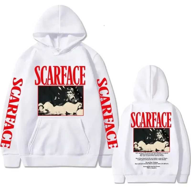 Vintage 90s Movie Scarface Tony Montana Hoodie Men Casual Vintage Pullover Man Hip Hop Hoodies Mens Fashion Oversized Sweatshirt W251027