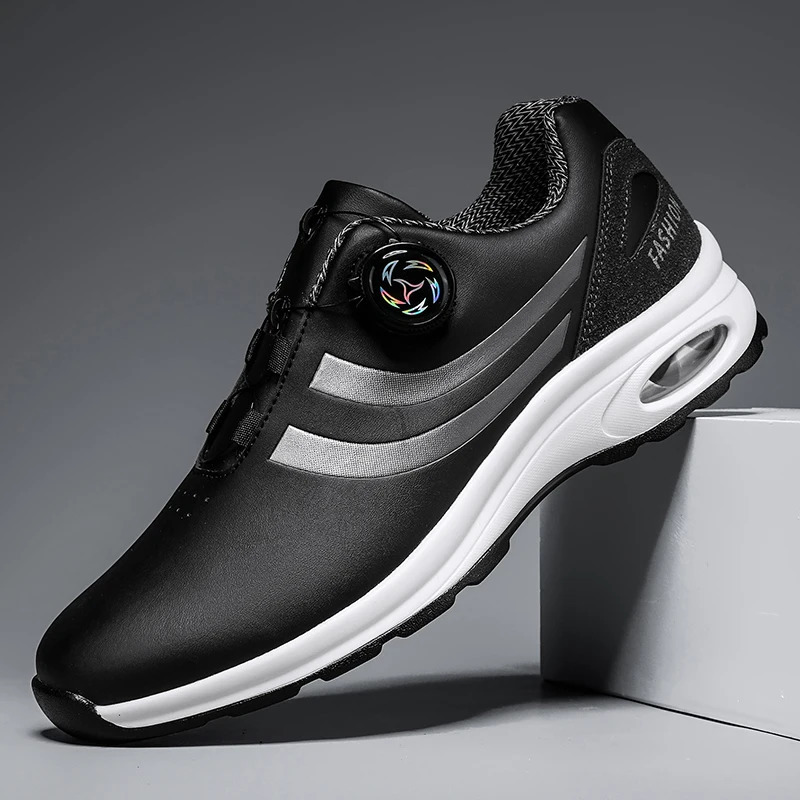 Golf Shoes Air Cushion Men Sports Running Driving Shoes Breathable Lightweight Comfortable Athletic Nonskid Rotating Sneakers 251023