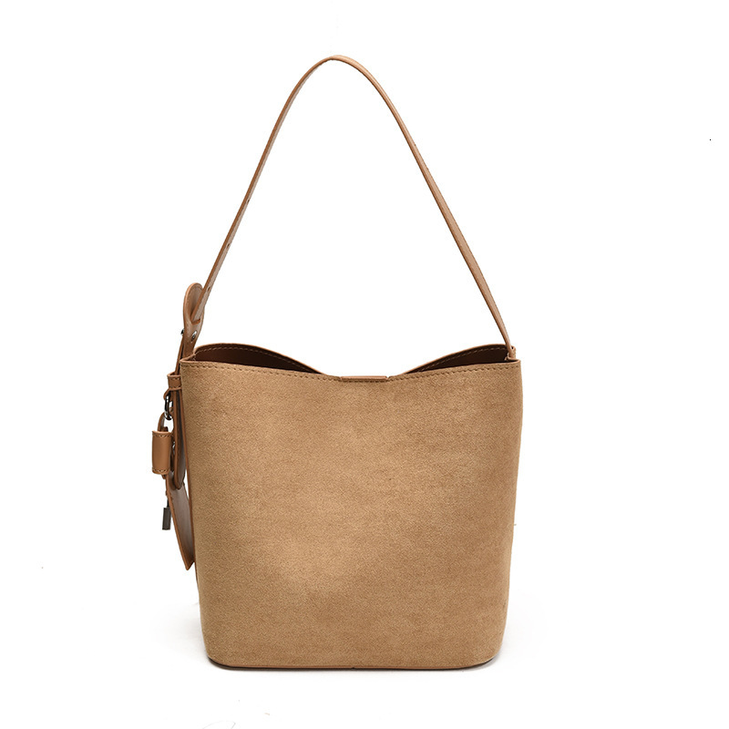 Free shipping designer bag High-end Suede Bag for Women New Versatile Single Shoulder Mother-Daughter Bag Large Capacity Commuter Bucket Bag