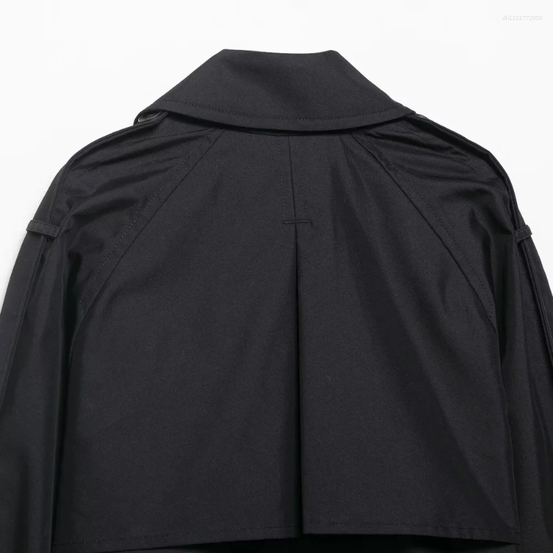 Women's Jackets Loose Fitting Top With Collar Long Sleeved Double Breasted Button Pocket Autumn And Winter Fashion Short Win