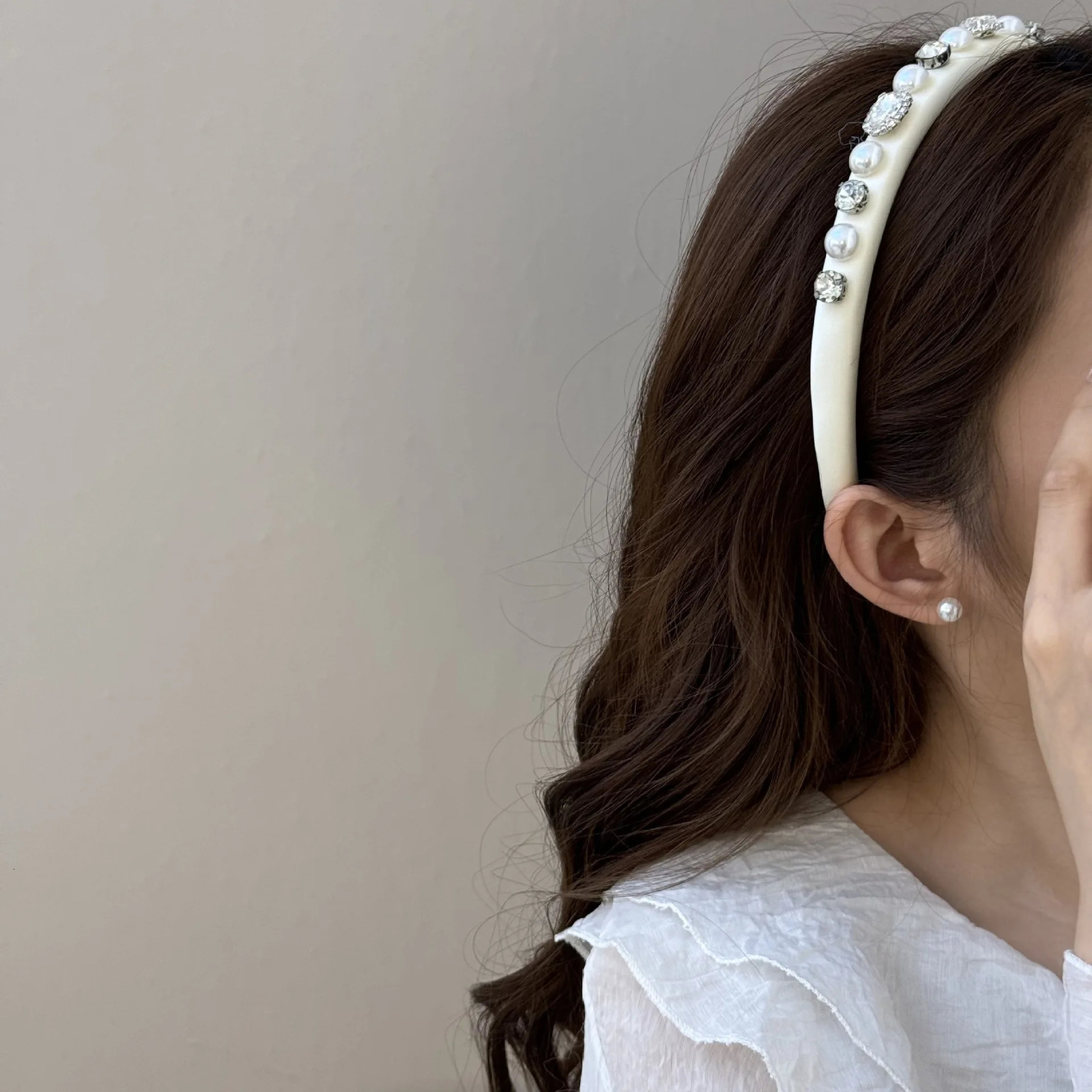 Hair band accessories for women girl headbands yoga korean rhinestone fascinators elegant kpop Hoops fashion 251023